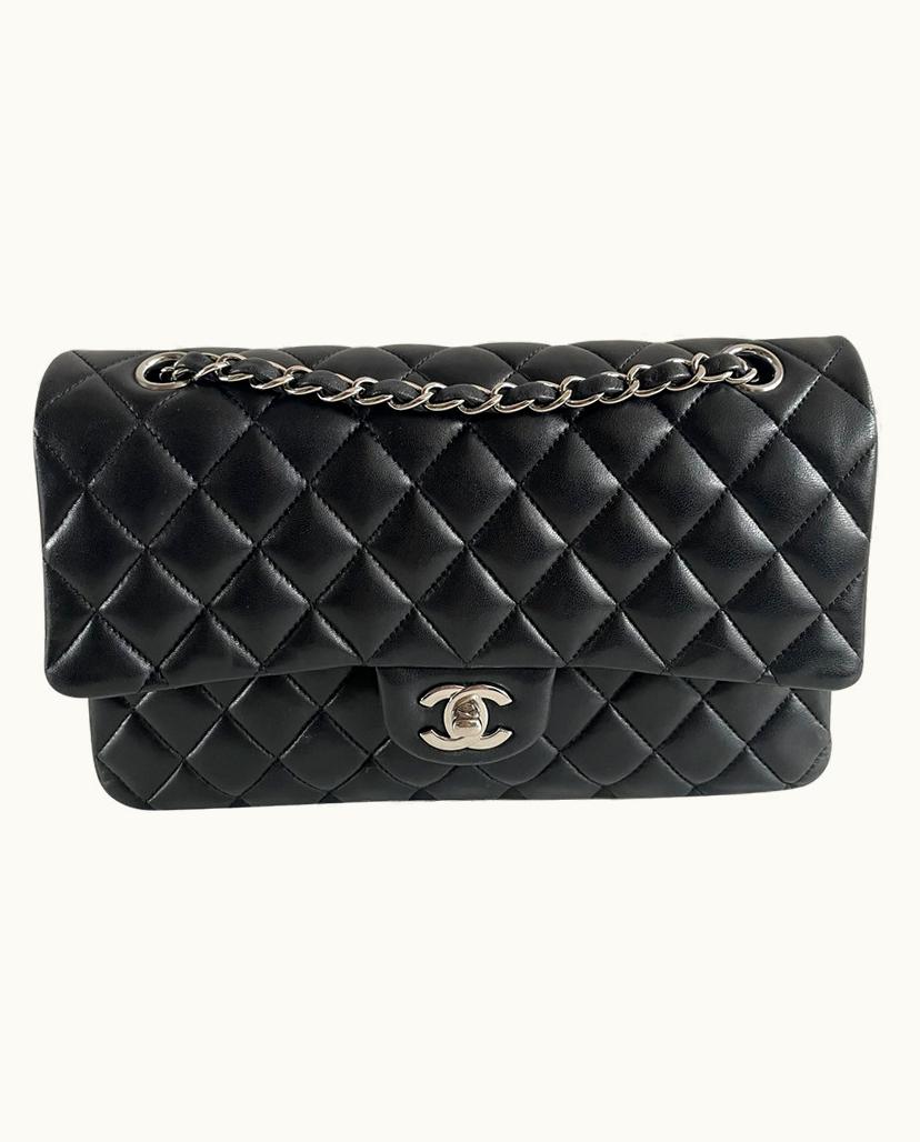 Chanel Chanel Medium Double Flap Bag Luxury Handbag Black