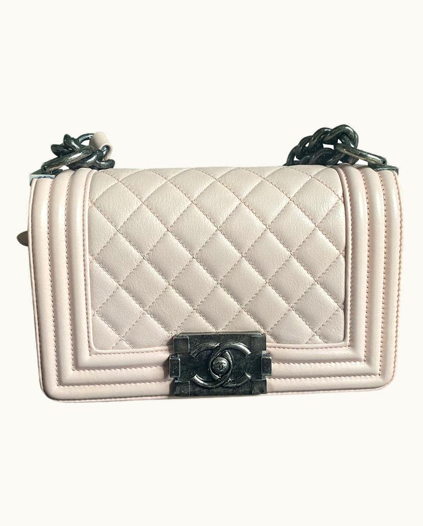 Chanel Chanel Boy Bag Small Leather Pink