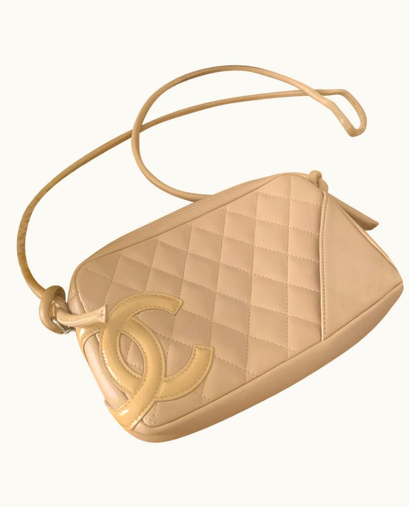 Chanel Chanel Women's Cambon Bag Leather In Beige