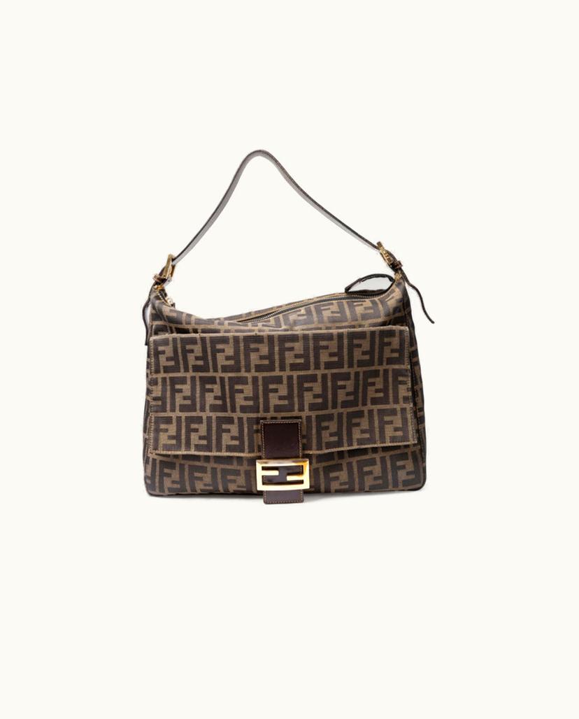 Fendi FENDI Zucca Shoulder Bag In Brown