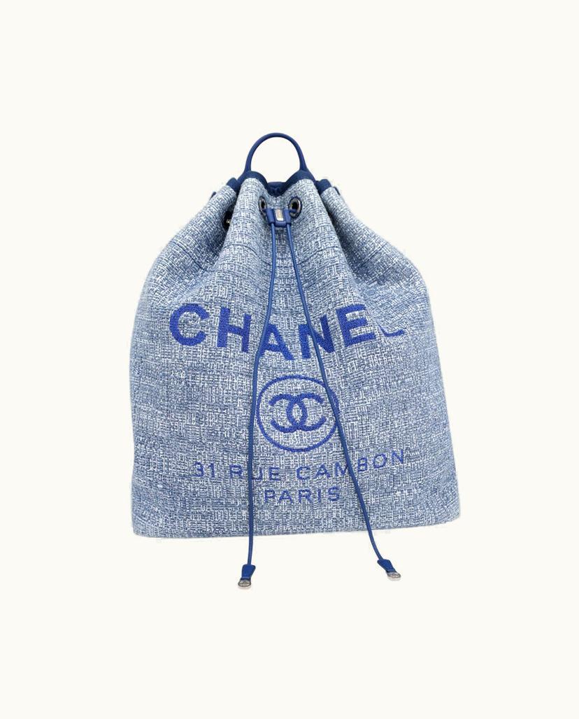 Chanel Chanel Women's Travel Bag Canvas In Blue