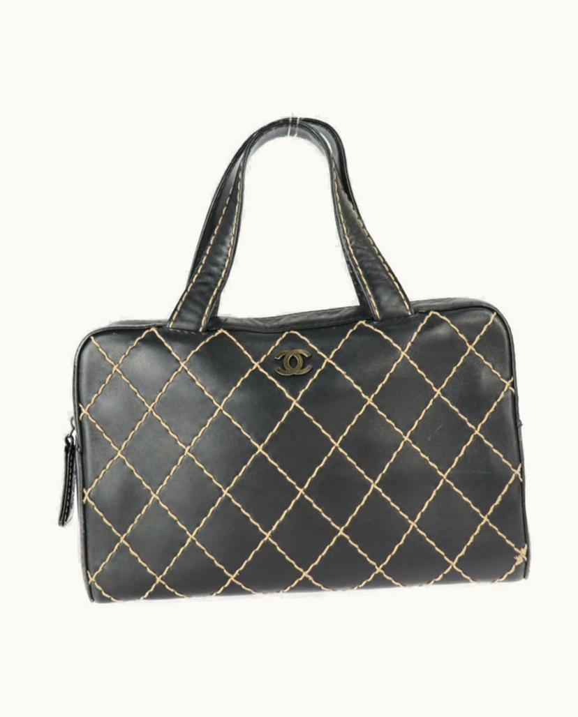 Chanel Chanel Bowling Bag Leather Black