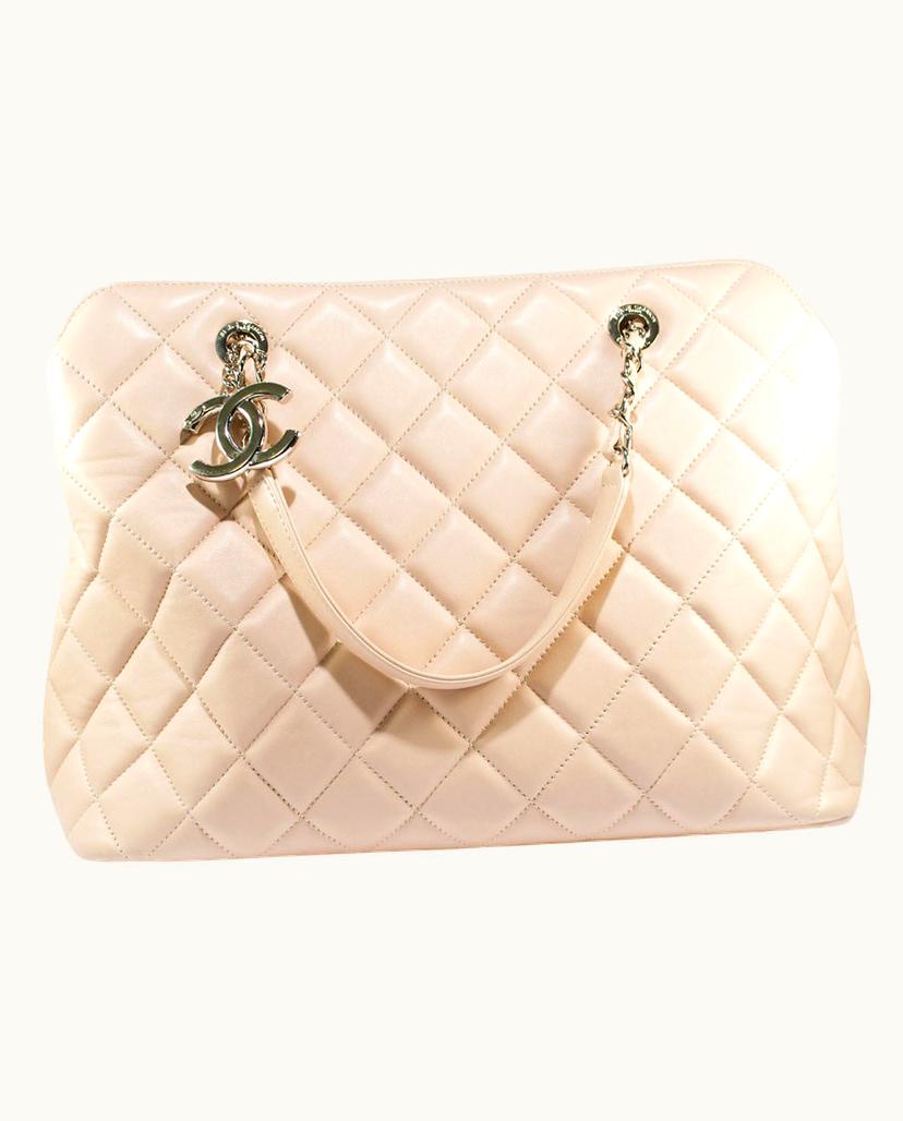 Chanel Chanel Women's Tote Bag Leather In Nude