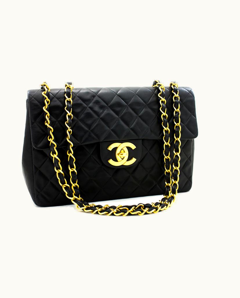 Chanel Chanel Jumbo Bag Leather Black