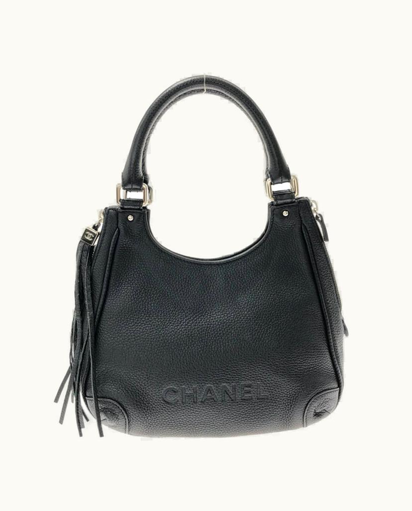 Chanel Chanel Lune Women's Leather Shoulder Bag in Black