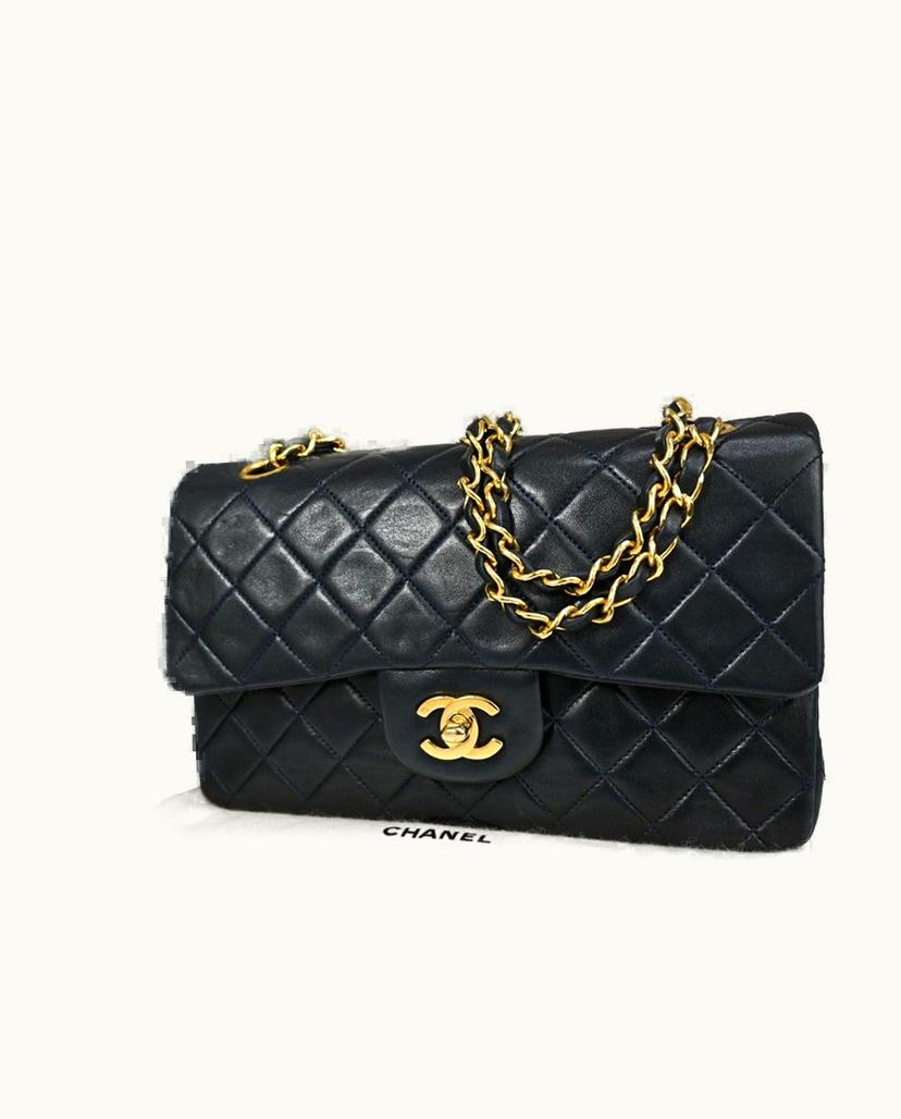 Chanel Chanel Matelasse 23 Classic Flap Shoulder Bag Leather In Navy Blue