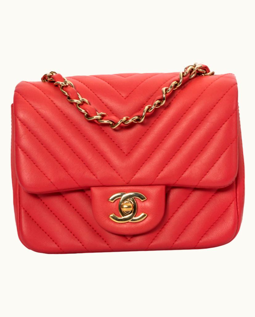 Chanel CHANEL Flap Bag Leather Women's Pink
