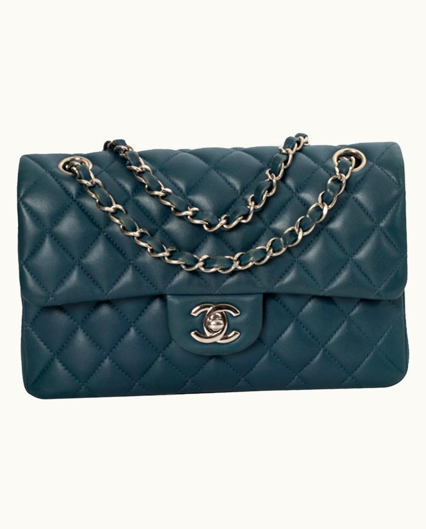 Chanel CHANEL Timeless Classic Flap Bag Leather In Blue