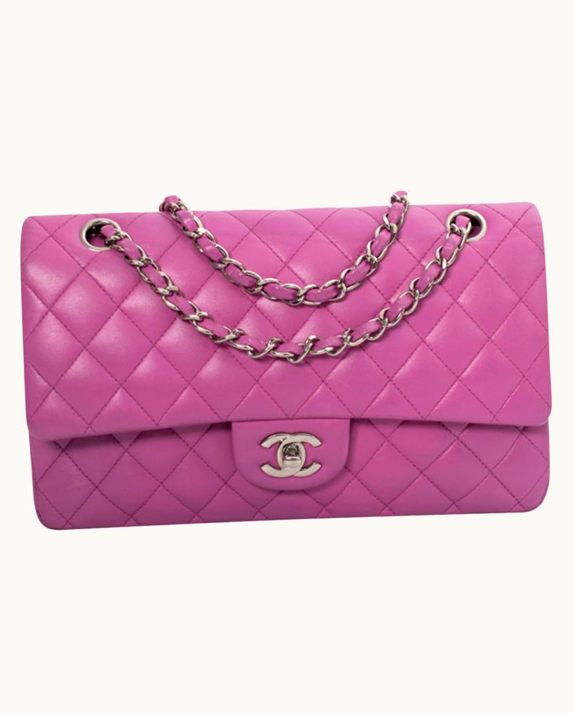 Chanel Chanel Classique Flap Bag Leather In Pink