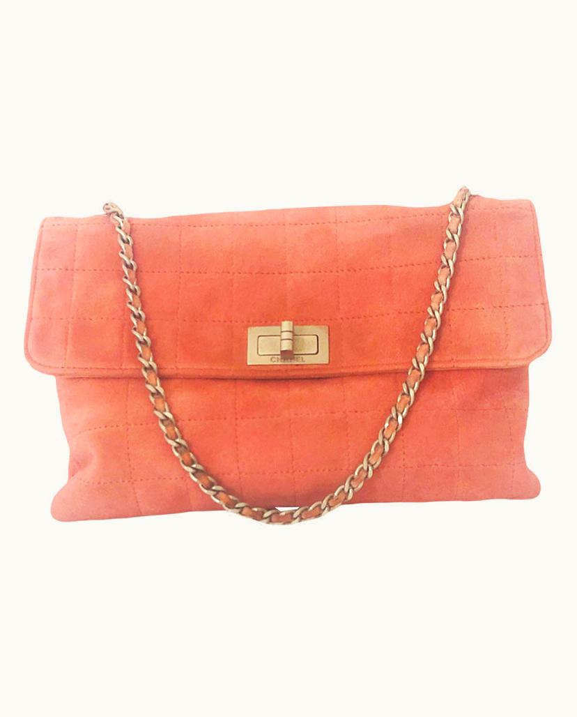 Chanel Chanel Women's Handbag Suede In Pink