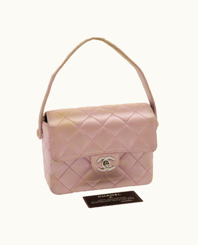 Chanel Chanel Women's Handbag Silk In Pink