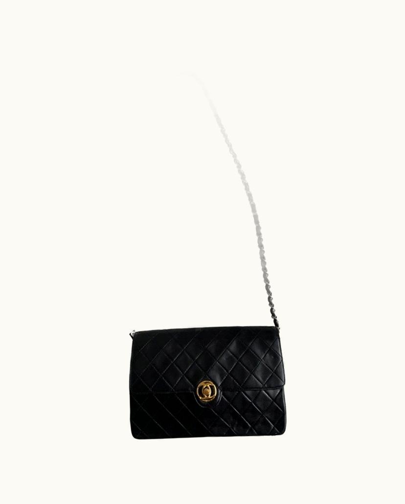Chanel Chanel Classic Single Flap Bag Leather Shoulder/Crossbody Black