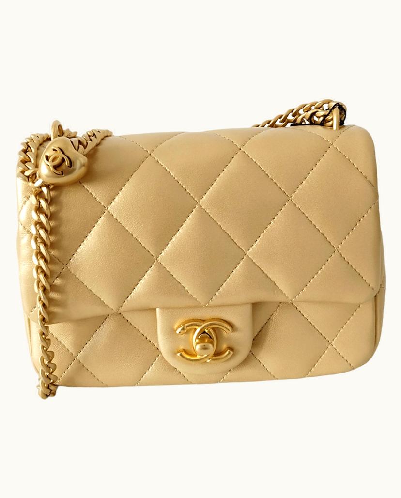 Chanel Chanel Women's Flap Bag Mini Leather In Gold