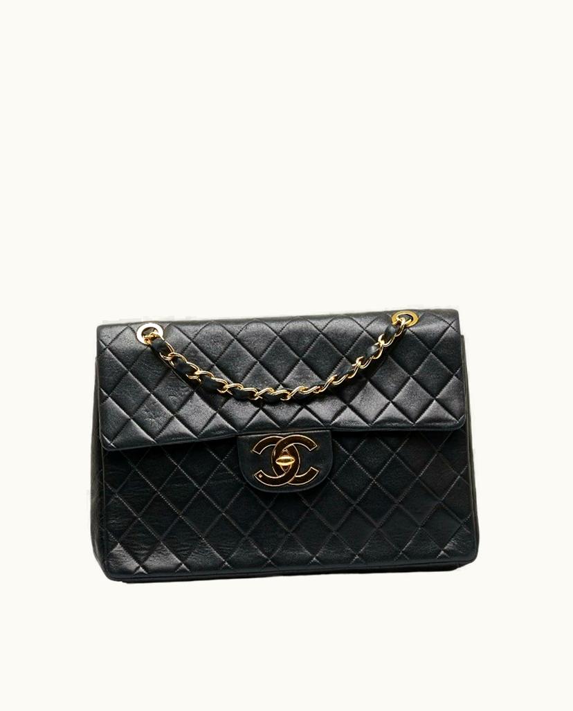 Chanel Chanel Matelassée Shoulder Bag Black Lambskin