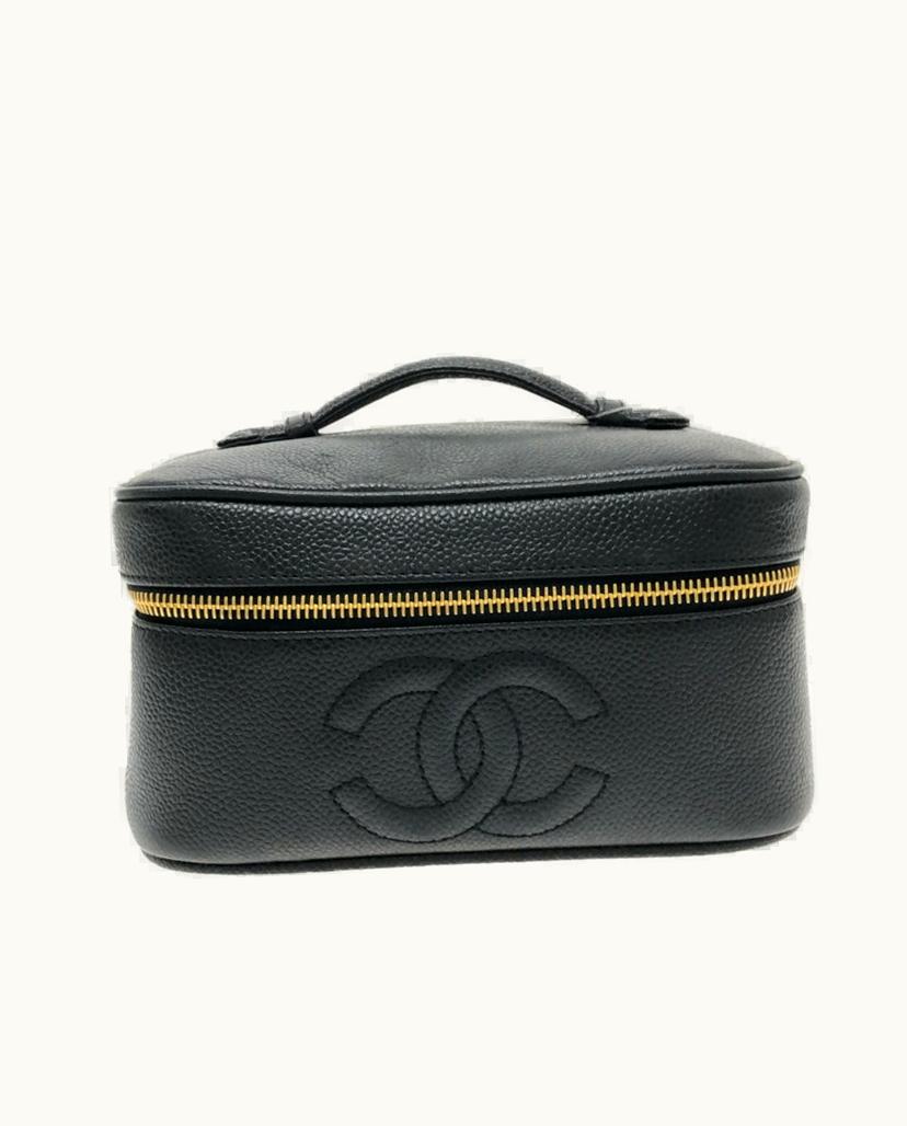 Chanel Chanel Vanity Bag Leather Black