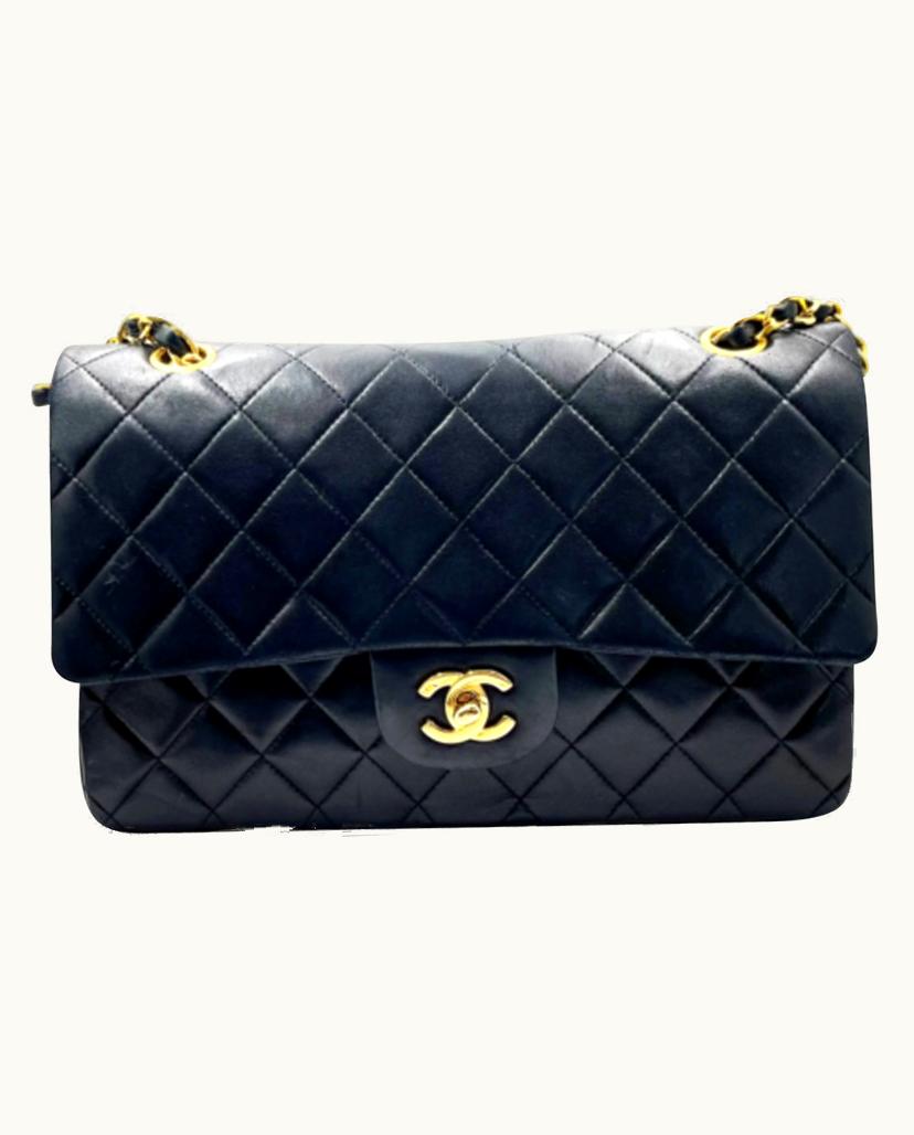 Chanel Chanel Vintage Flap Bag Leather In Black