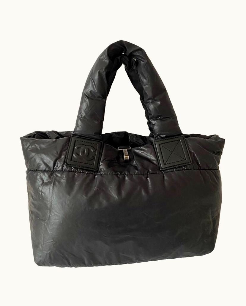 Chanel Chanel Cocoon Reversible Nylon Bag Burgundy Black