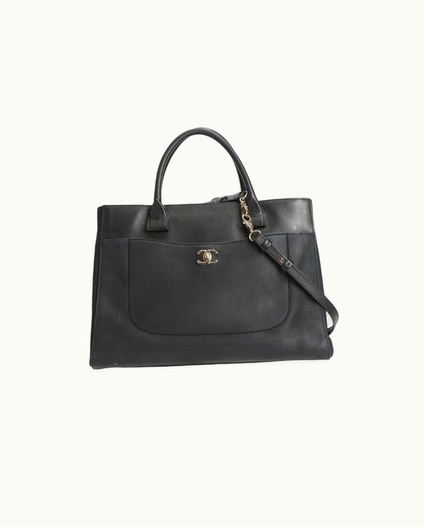 Chanel CHANEL Neo Executive Tote Bag Leather In Black