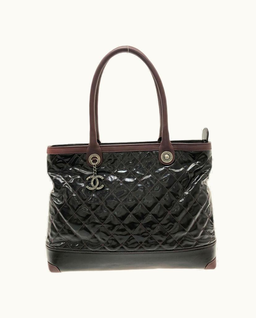 Chanel Chanel Matrasse Shoulder Bag Patent Leather In Black