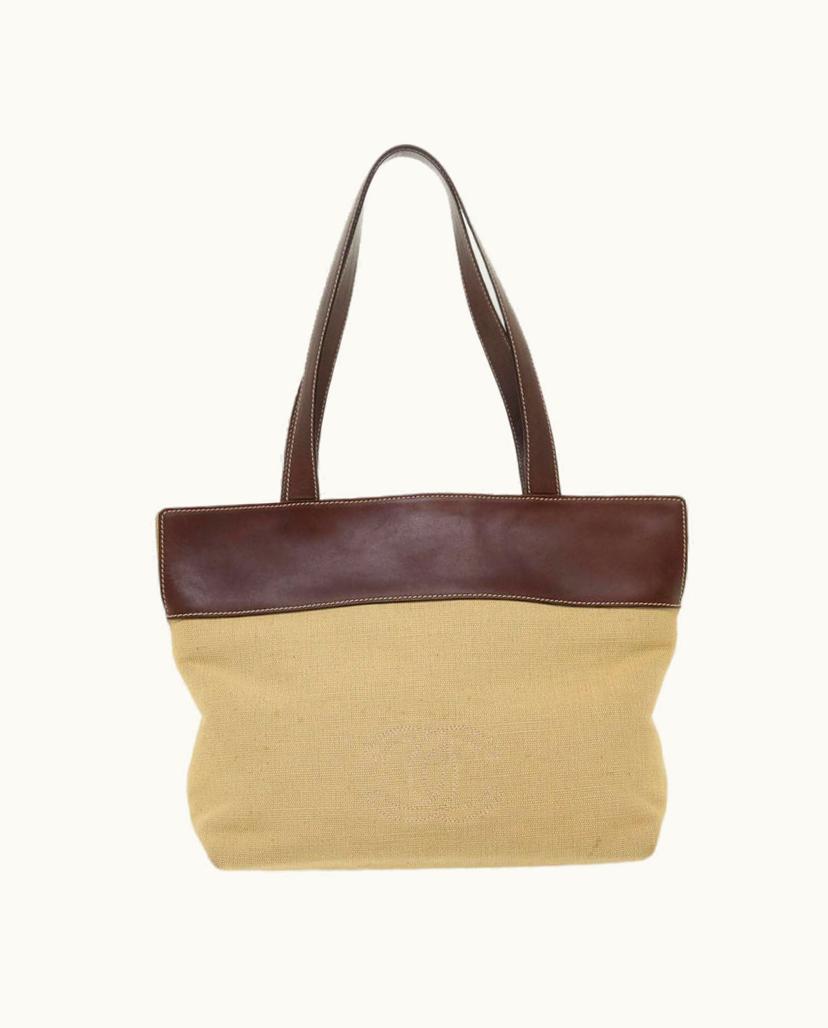 Chanel Chanel Vintage Tote Bag Canvas Beige