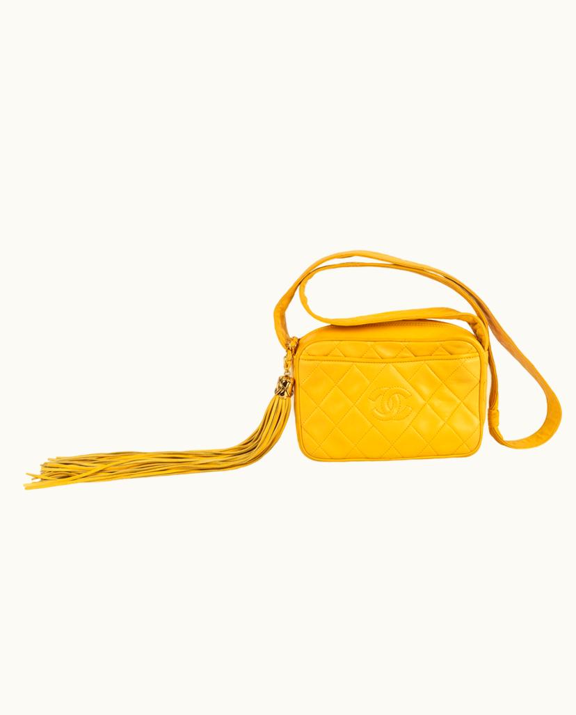 Chanel CHANEL S5 Women's Quilted Leather Shoulder Bag Yellow