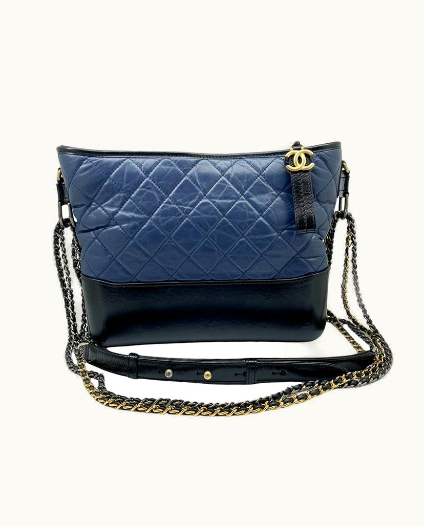 Chanel Chanel Gabrielle Shoulder Bag Leather Blue