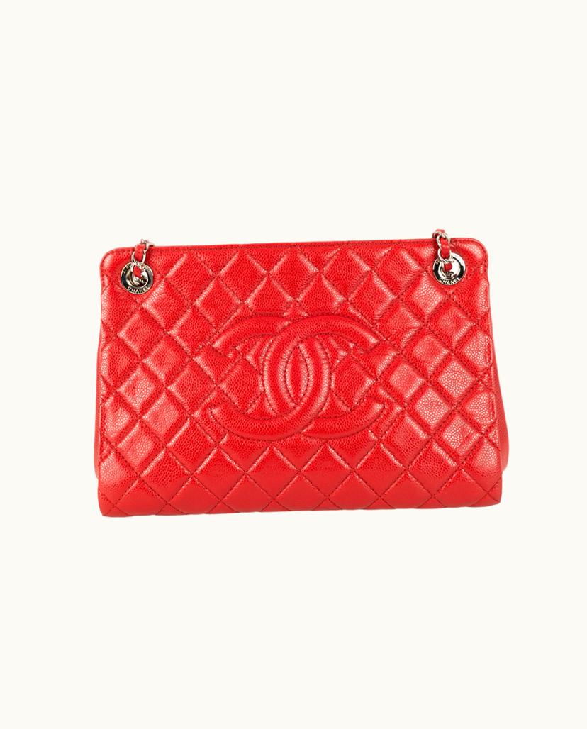 Chanel Chanel Sac 2011/2012 Grained Leather Handbag Red