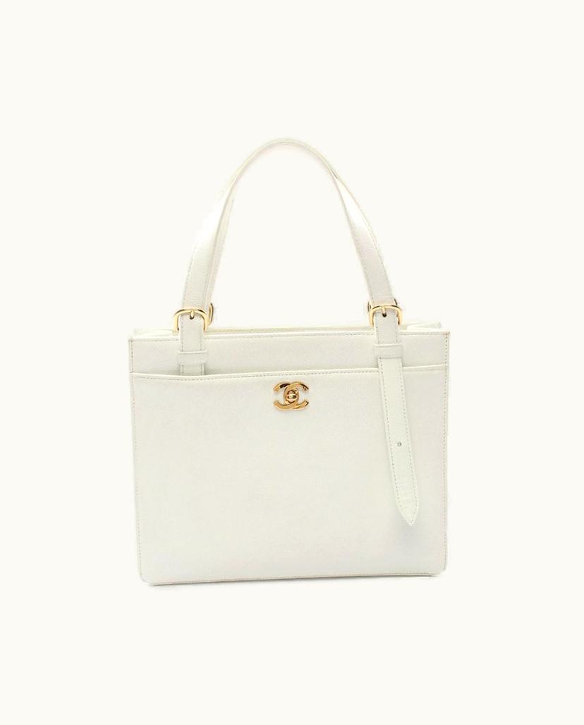Chanel Chanel CHA-027101 Women's Handbag In White