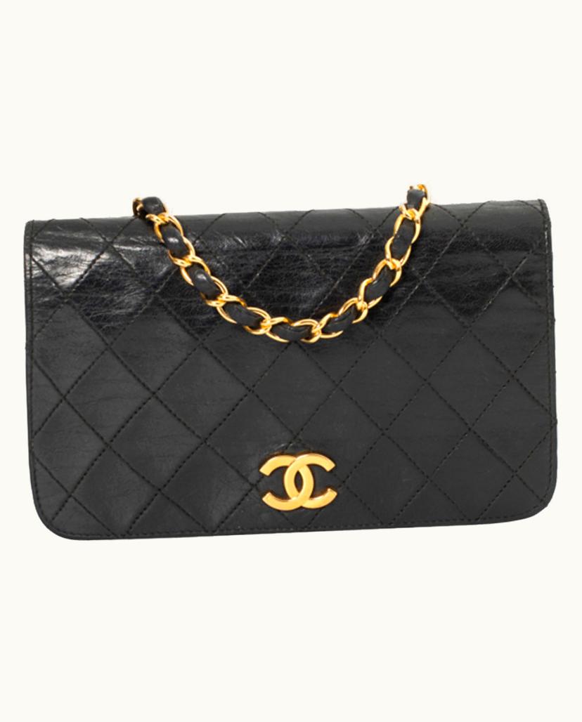 Chanel Chanel Timeless Leather Flap Bag Black Red Gold