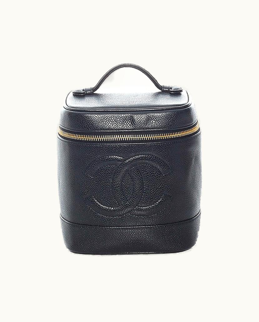 Chanel Chanel Vanity Bag Caviar Leather Black