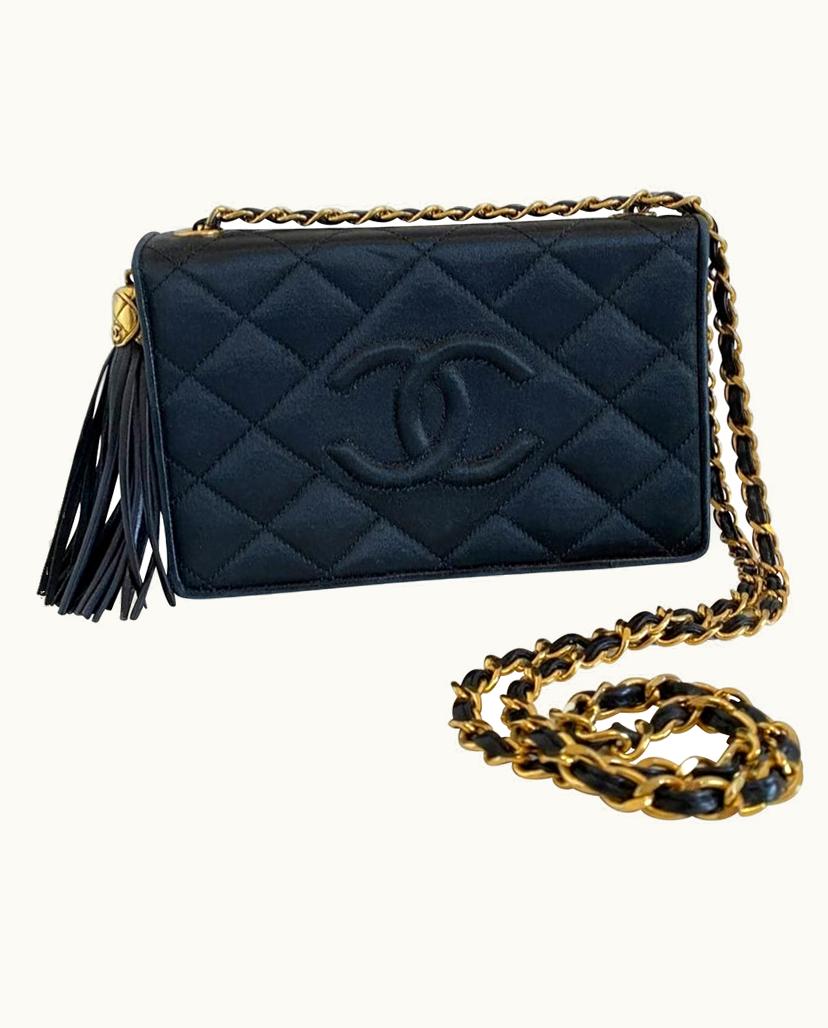 Chanel Chanel Timeless Tassel Single Flap Shoulder Bag In Black