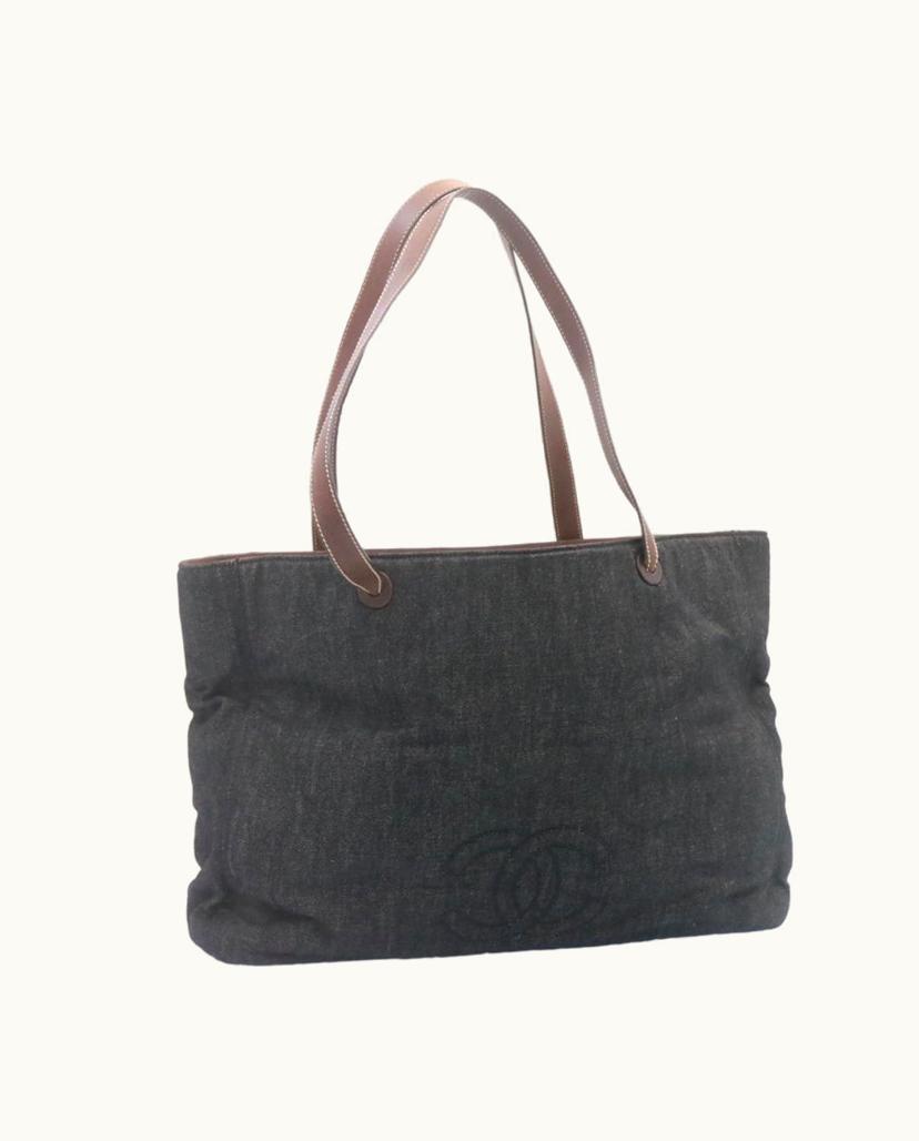 Chanel Chanel Classic Tote Bag Canvas In Black