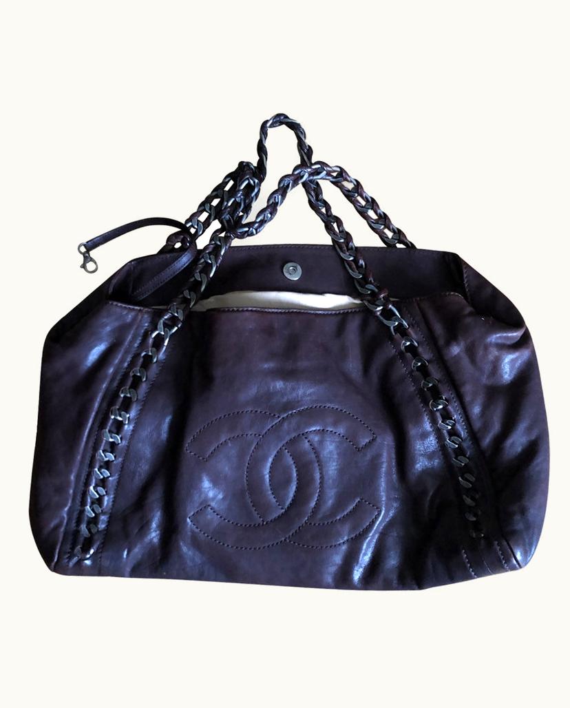 Chanel Chanel Classic Flap Bag Leather In Brown