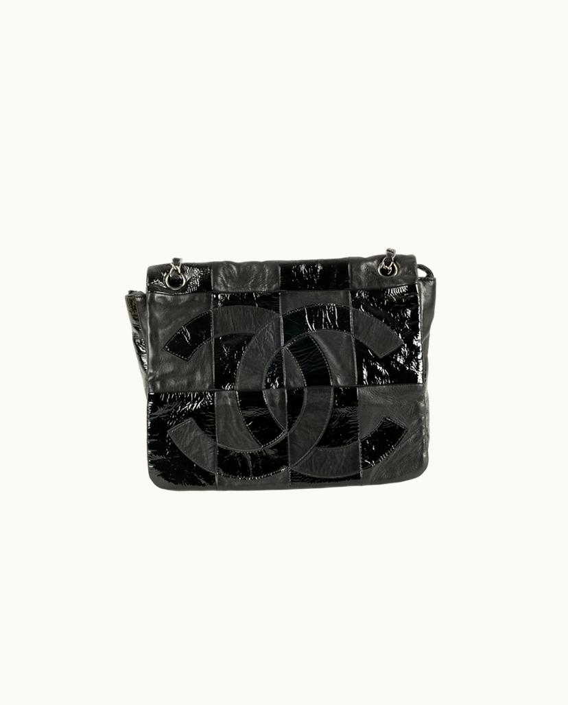 Chanel Chanel Ref. S67 Sac Leather Patchwork Bag Black