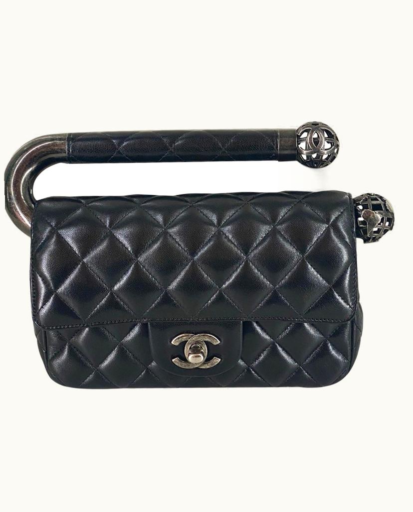 Chanel Chanel Women's Around The World Clutch Leather In Black