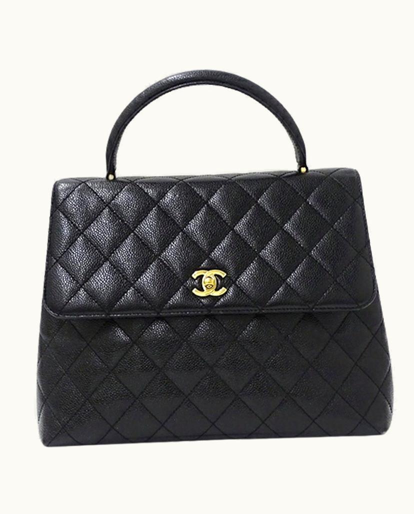 Chanel Chanel Matelassé Handbag in Black Caviar Leather