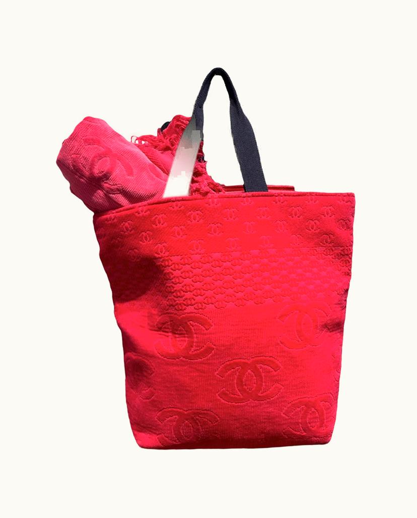 Chanel Chanel Women's Shopper Cotton In Fuchsia