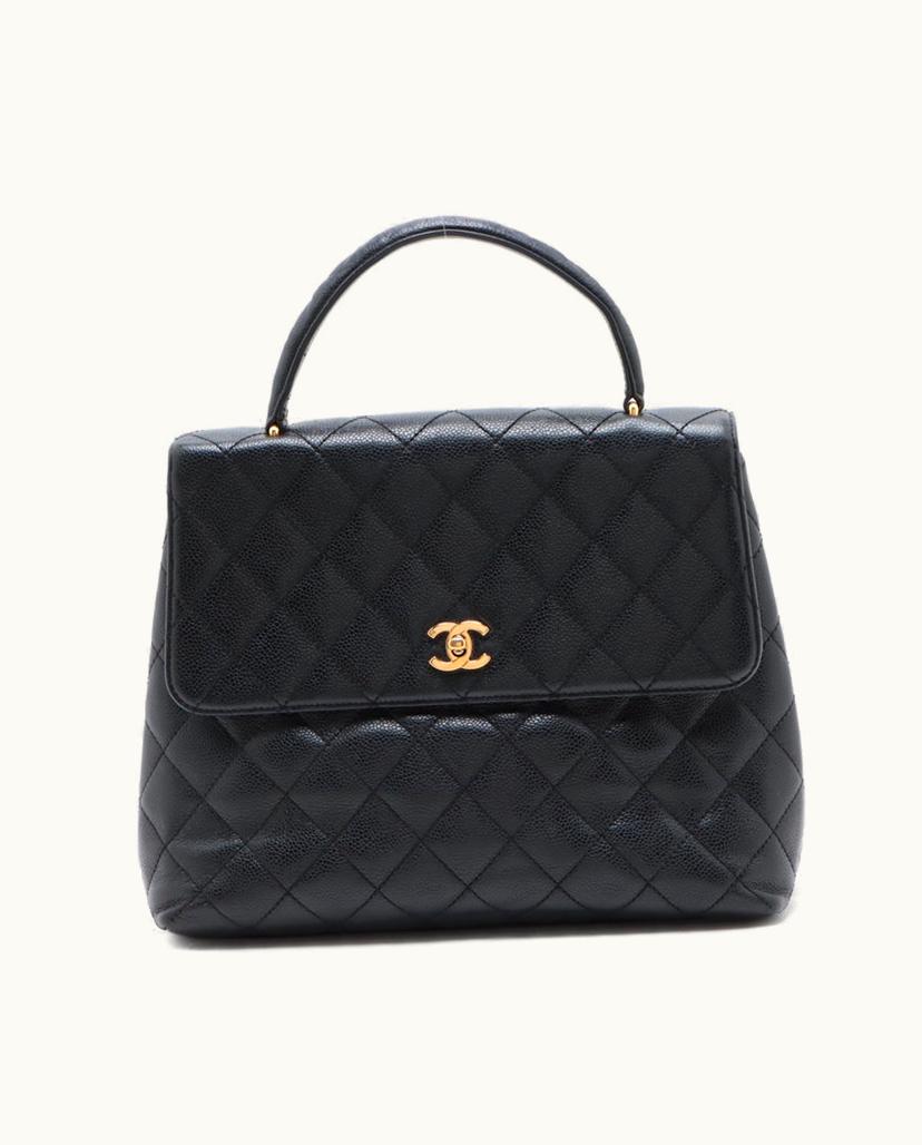 Chanel Chanel Women's Coco Handle Bag Canvas In Black