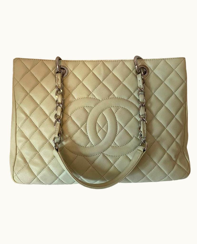 Chanel Chanel Grand Shopper GST Bag White/Cream Caviar Leather