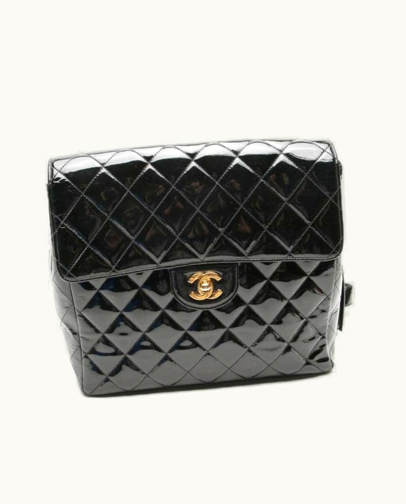 Chanel Chanel Polyamide Backpack Women's Black