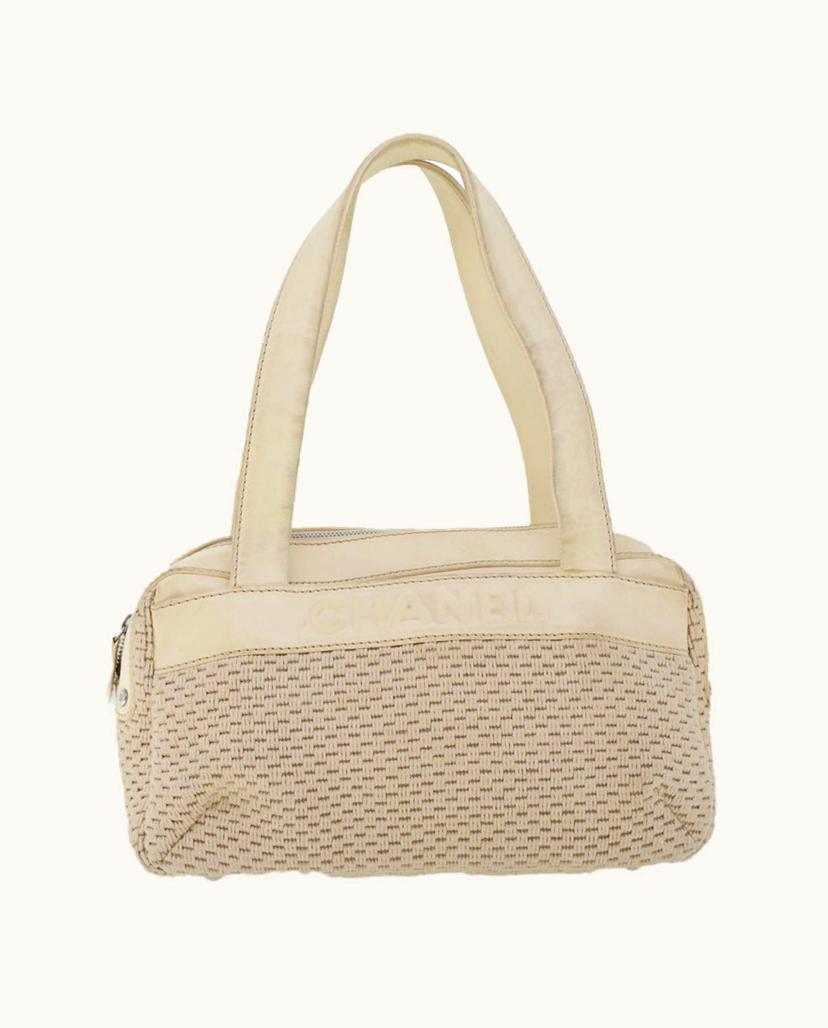 Chanel Chanel Women's Shoulder Bag Canvas In Gold