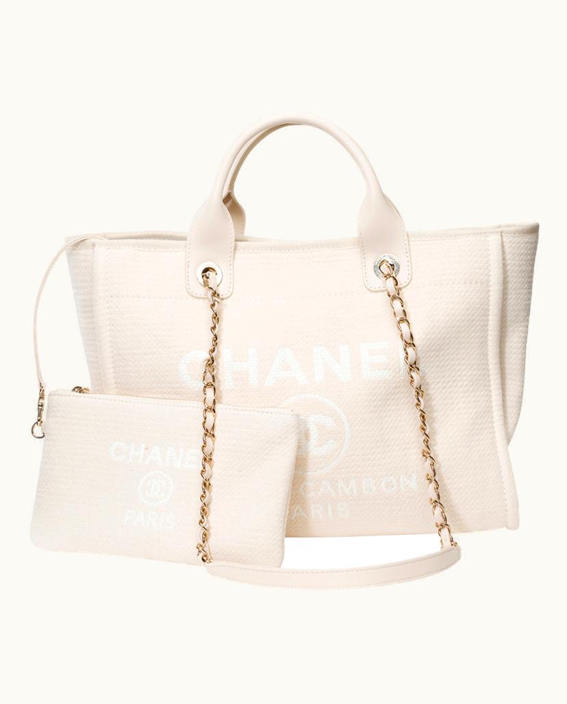 Chanel Chanel Women's Deauville Canvas In White