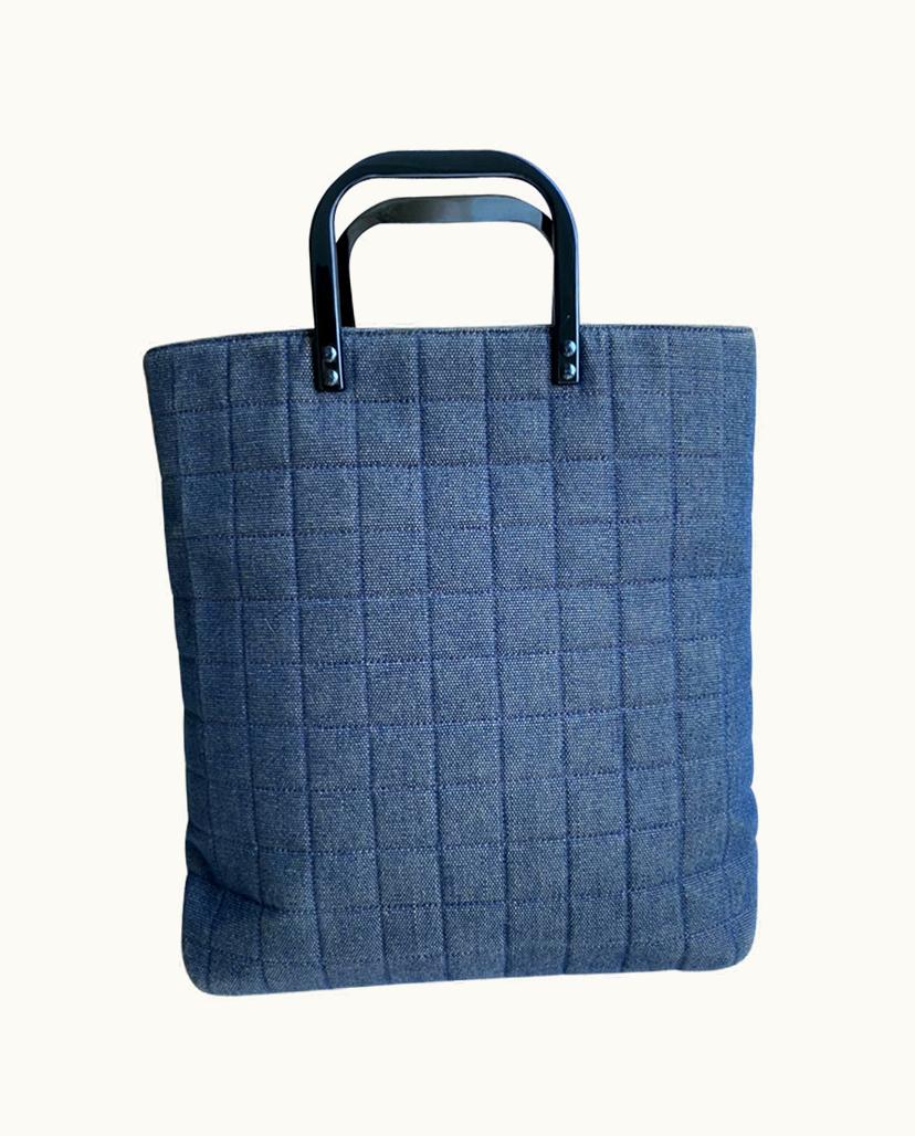 Chanel Chanel Sac Cabas Denim Chocolate Tote Bag Beige