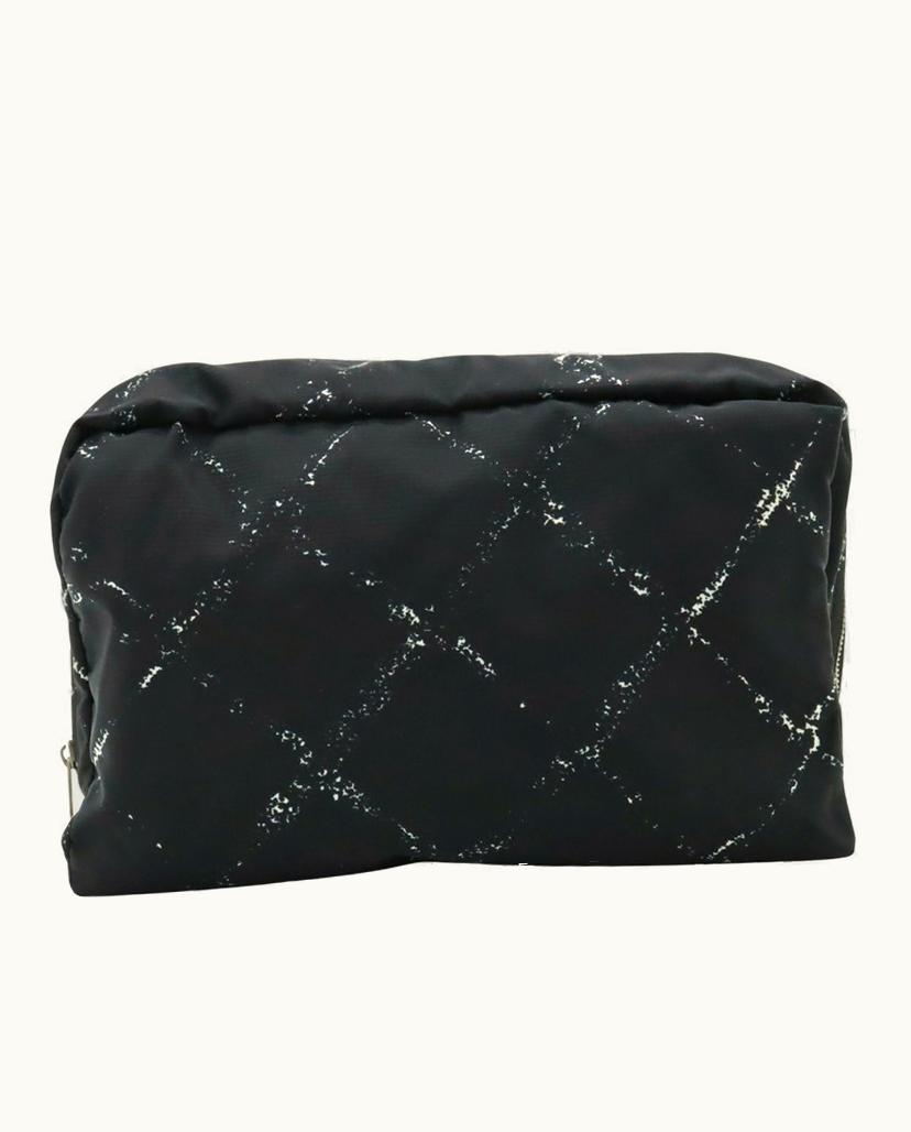 Chanel Chanel Travel Line Women's Clutch Bag In Black