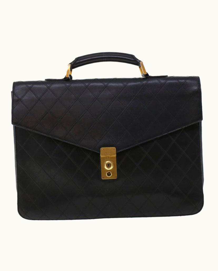 Chanel Chanel Business Bag Leather Black