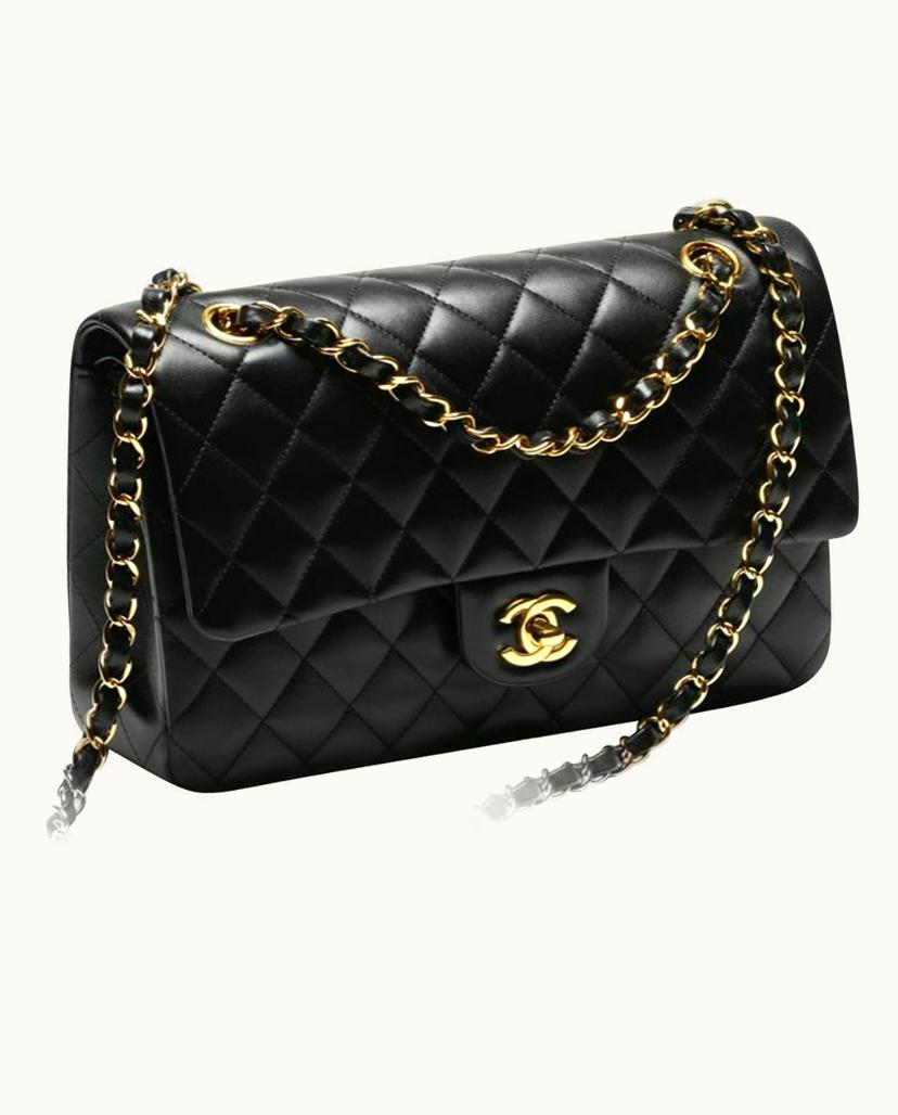 Chanel Chanel Classic Flap Bag Canvas Women's Black