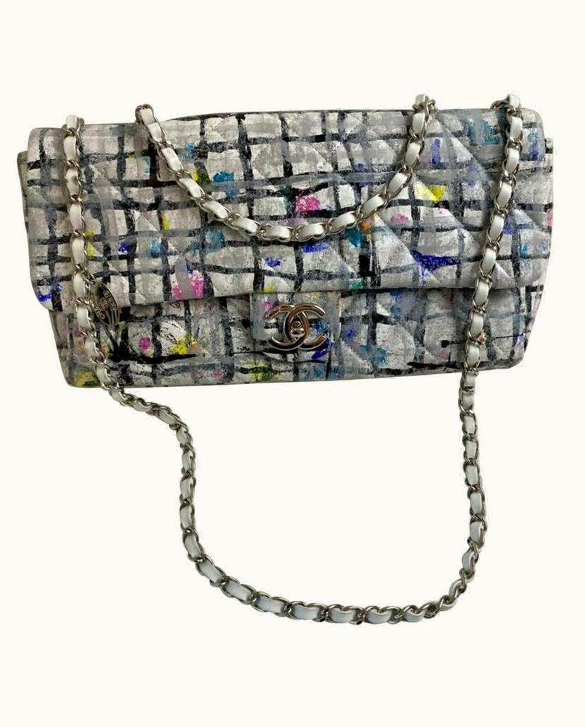 Chanel Chanel Women's Classic Flap Bag Horn In White