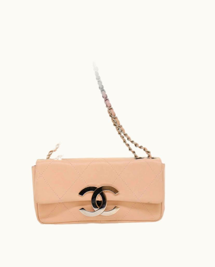 Chanel Chanel CC Shoulder Bag Leather In Pink