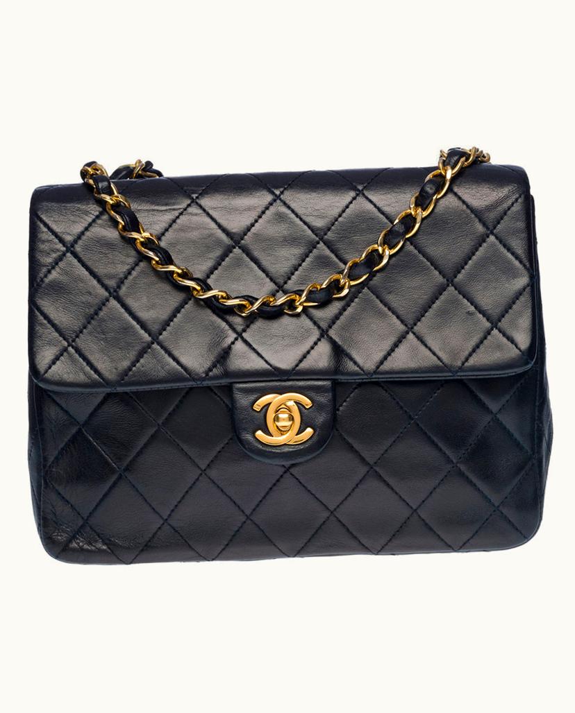 Chanel Chanel Women's Timeless Mini Rectangle Leather In Blue