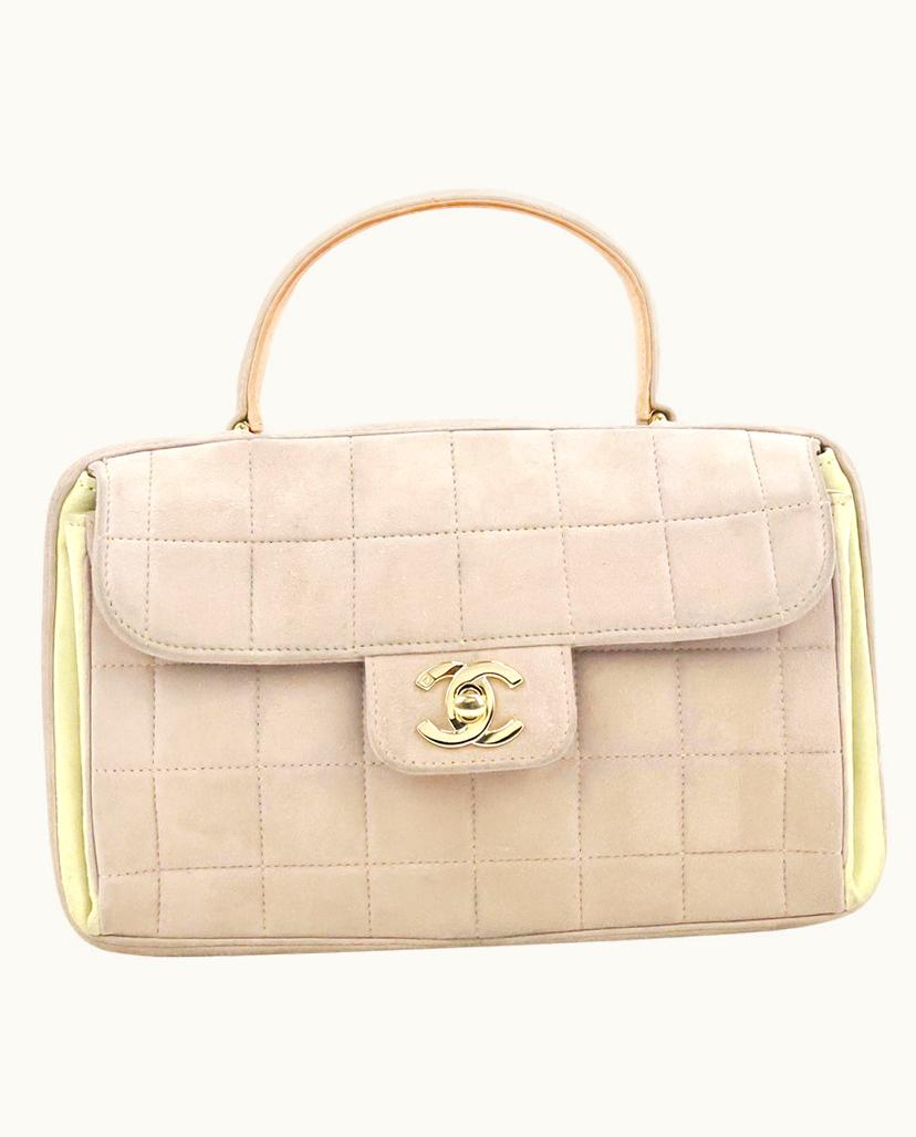 Chanel Chanel Women's Handbag Suede In Beige